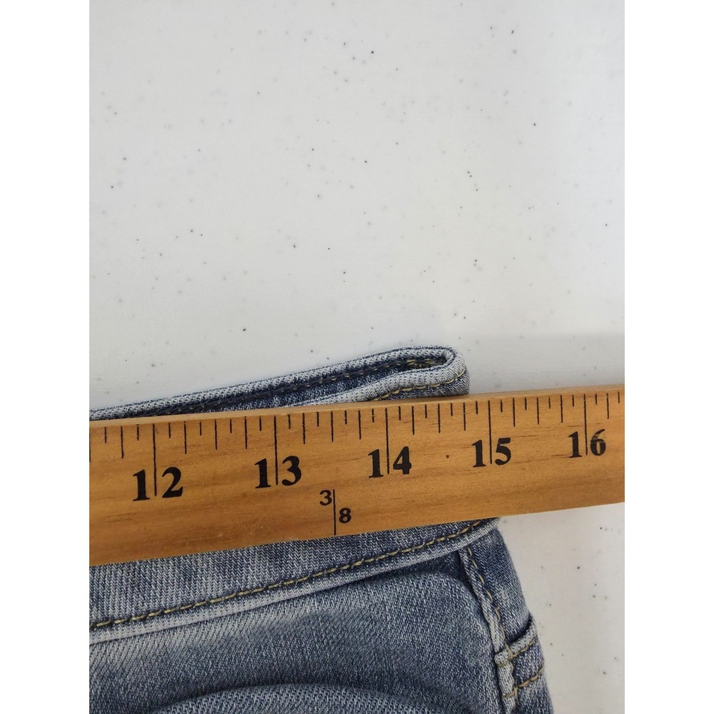 American Eagle Jeans Mens 30x32 Blue Slim Skinny Leg Medium Wash Distressed - Picture 8 of 16